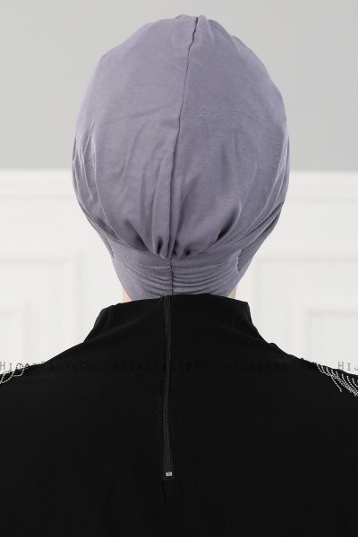 Linda - Grå Bomuld Turban - Ayse Turban