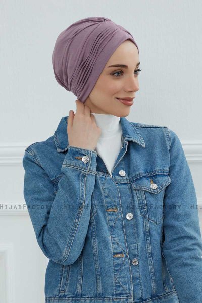 Linda - Lilac Bomuld Turban