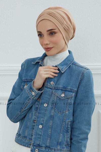Linda - Sand Bomuld Turban