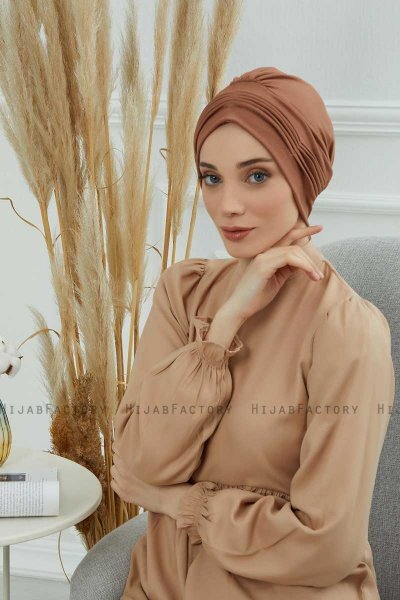 Linda - Caramel Bomuld Turban