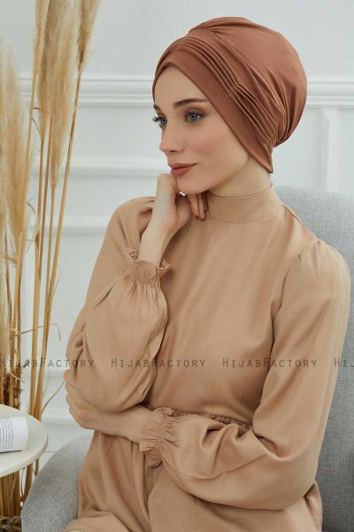 Linda - Caramel Bomuld Turban
