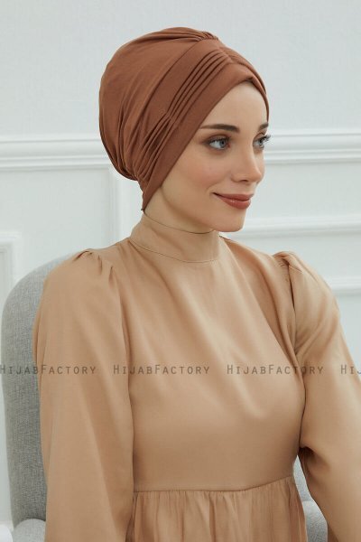 Linda - Caramel Bomuld Turban
