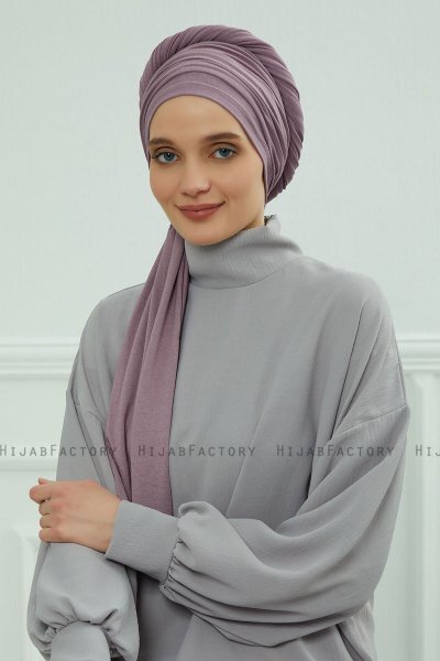 Rebecca - Lilac Bomuld Turban
