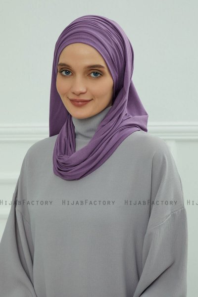 Rebecca - Violet Bomuld Turban