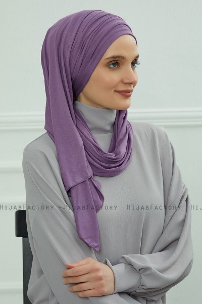 Rebecca - Violet Bomuld Turban