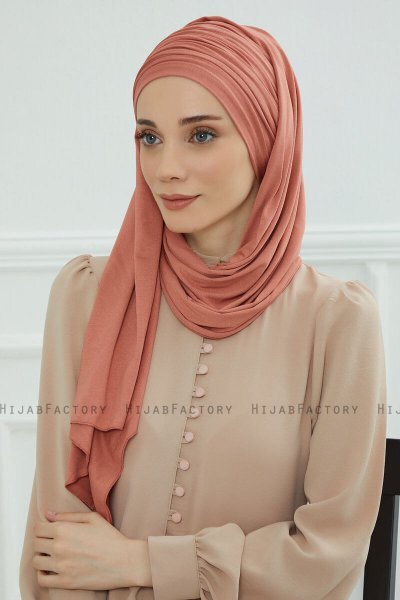 Rebecca- Lakserosa Bomuld Turban