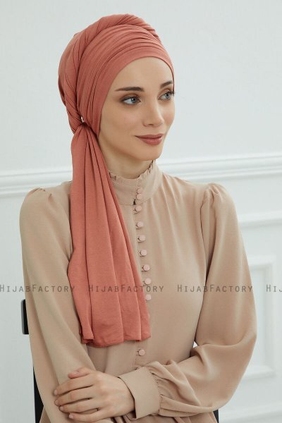 Rebecca- Lakserosa Bomuld Turban