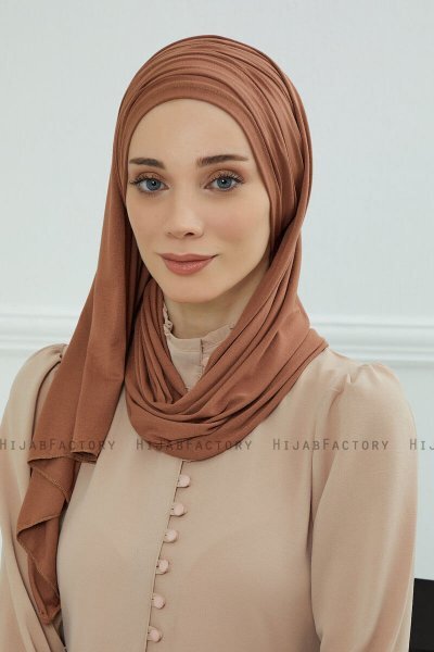 Rebecca - Caramel Bomuld Turban