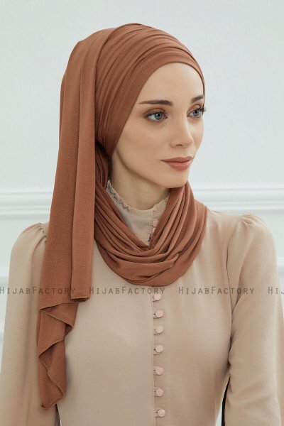 Rebecca - Caramel Bomuld Turban