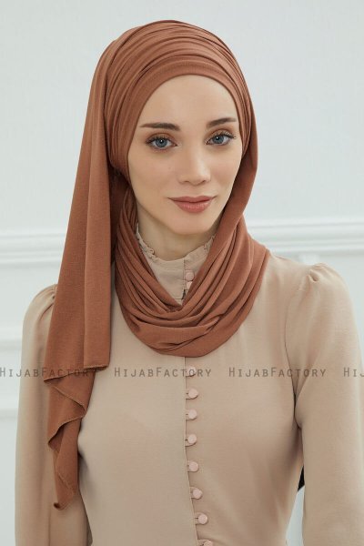 Rebecca - Caramel Bomuld Turban