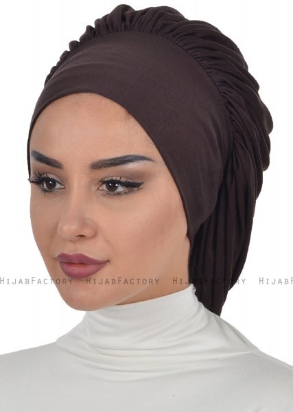 Isabella - Brun Bomuld Turban - Ayse Turban
