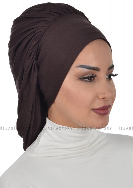 Isabella - Brun Bomuld Turban - Ayse Turban