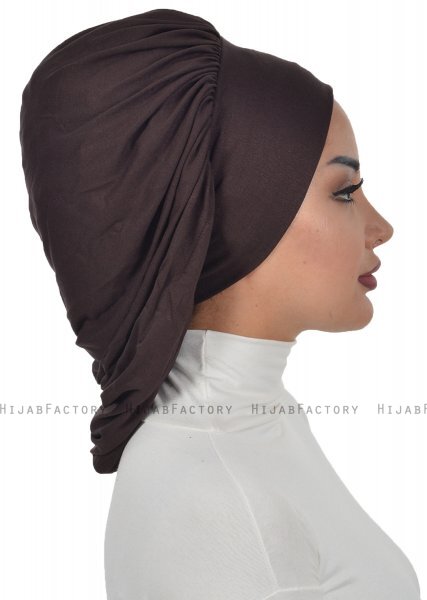 Isabella - Brun Bomuld Turban - Ayse Turban