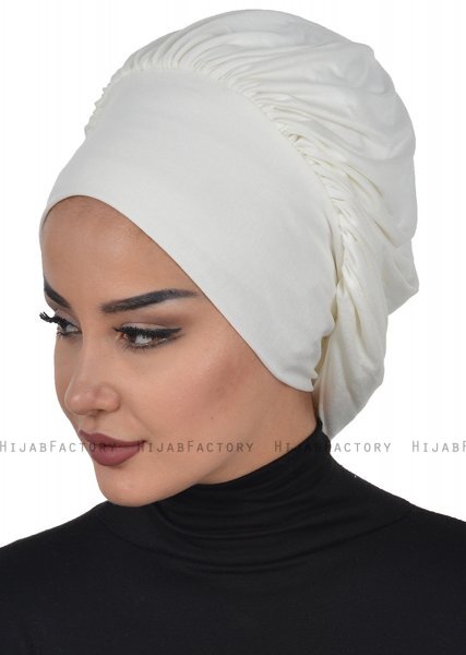 Isabella - Creme Bomuld Turban - Ayse Turban