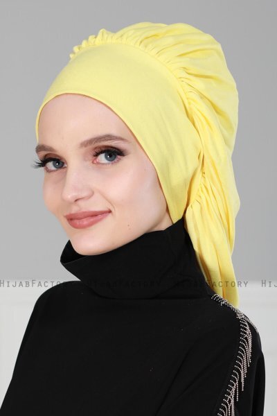Isabella - Gul Bomuld Turban - Ayse Turban