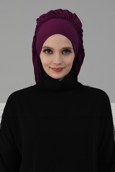 Isabella - Lilla Bomuld Turban - Ayse Turban
