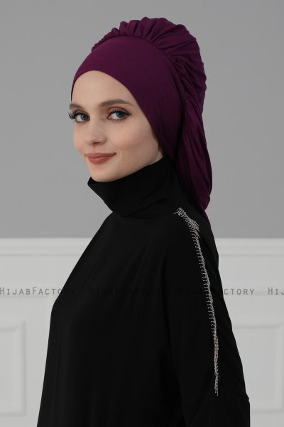 Isabella - Lilla Bomuld Turban - Ayse Turban