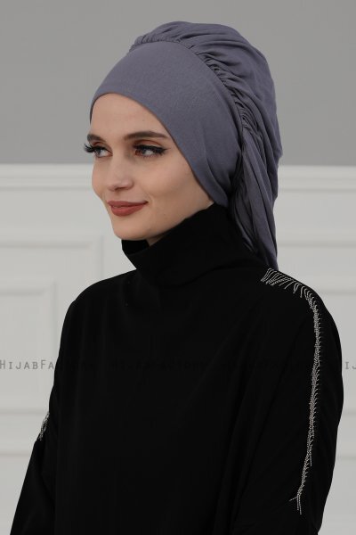 Isabella - Grå Bomuld Turban - Ayse Turban