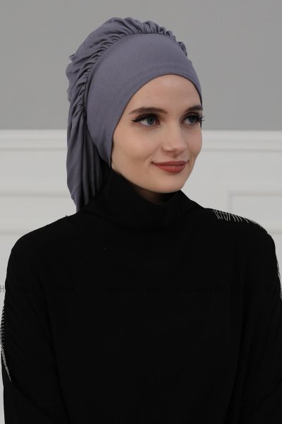 Isabella - Grå Bomuld Turban - Ayse Turban