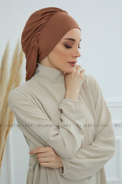 Isabella - Caramel Bomuld Turban