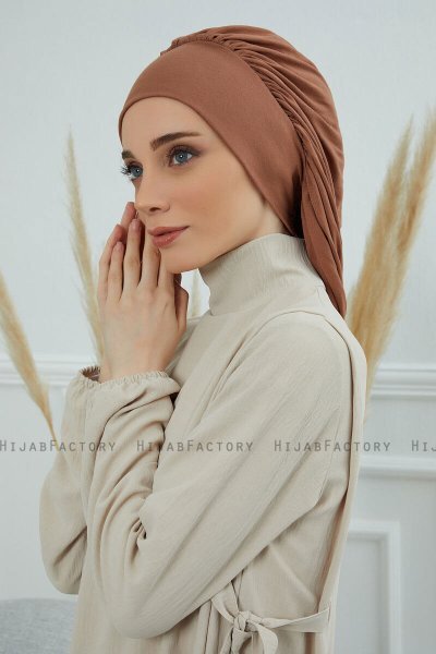 Isabella - Caramel Bomuld Turban