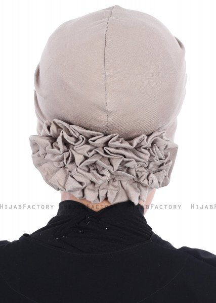 Elisabeth - Taupe Bomuld Turban
