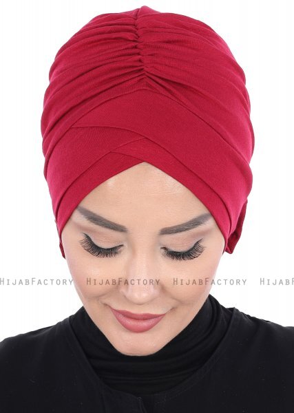 Elisabeth - Bordeaux Bomuld Turban