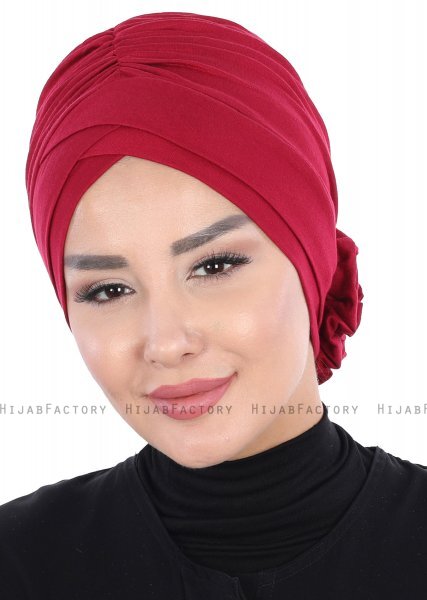 Elisabeth - Bordeaux Bomuld Turban