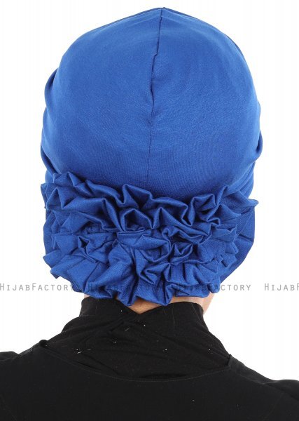 Elisabeth - Blå Bomuld Turban