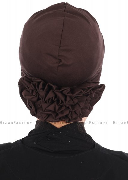 Elisabeth - Brun Bomuld Turban