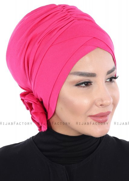 Elisabeth - Fuchsia Bomuld Turban