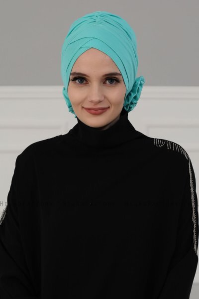 Elisabeth - Turkis Bomuld Turban