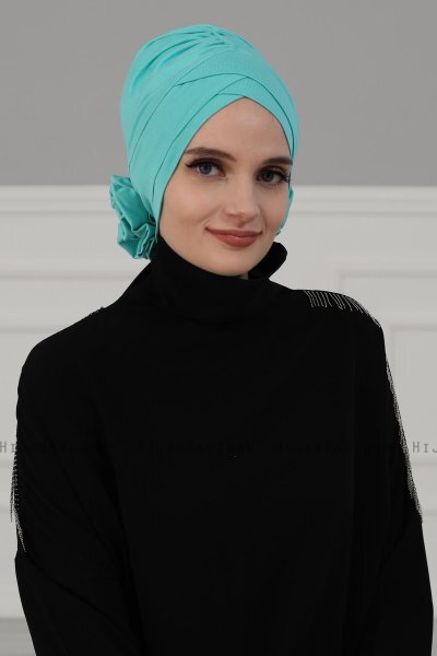 Elisabeth - Turkis Bomuld Turban