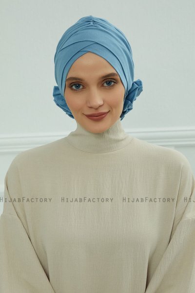 Elisabeth - Sky Blue Bomuld Turban
