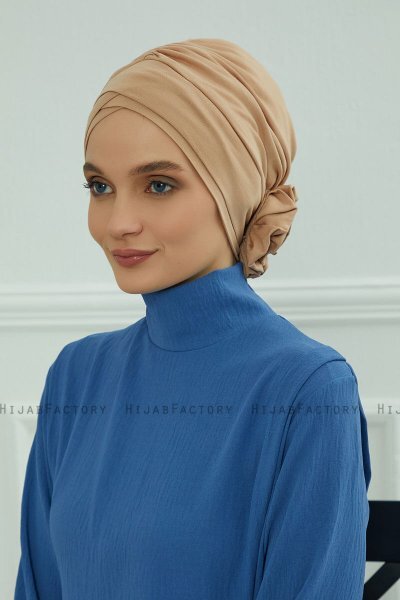 Elisabeth - Caramel Bomuld Turban