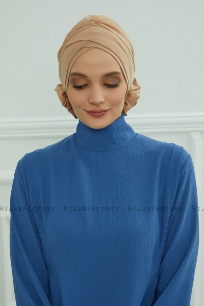 Elisabeth - Caramel Bomuld Turban