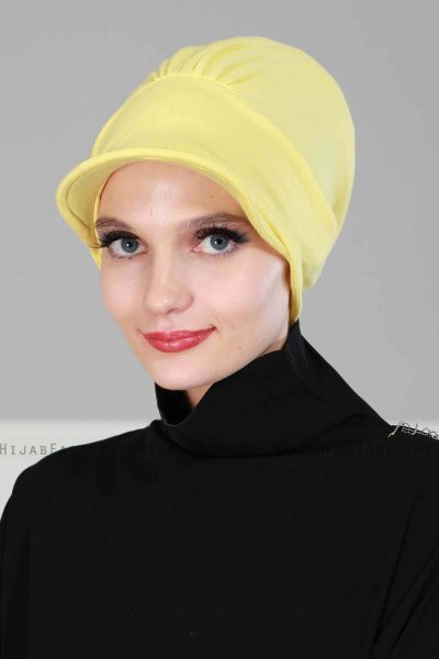 Sandra - Gul Bomuld Turban - Ayse Turban