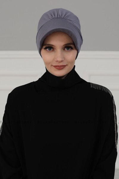 Sandra - Grå Bomuld Turban - Ayse Turban