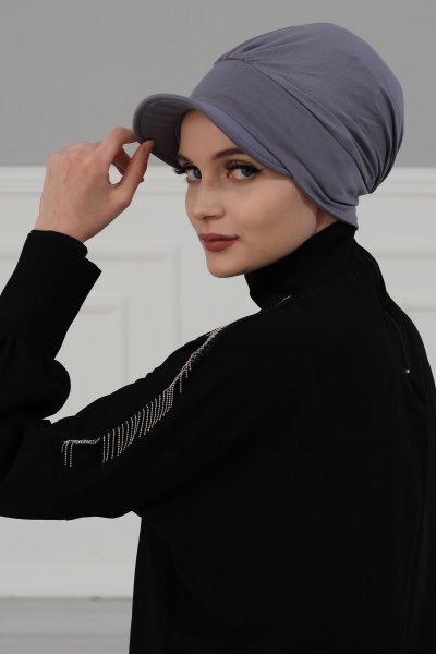 Sandra - Grå Bomuld Turban - Ayse Turban