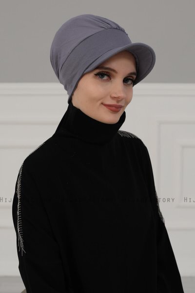 Sandra - Grå Bomuld Turban - Ayse Turban