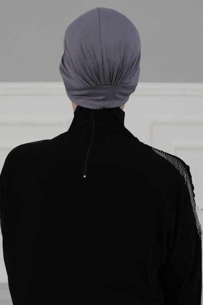 Sandra - Grå Bomuld Turban - Ayse Turban