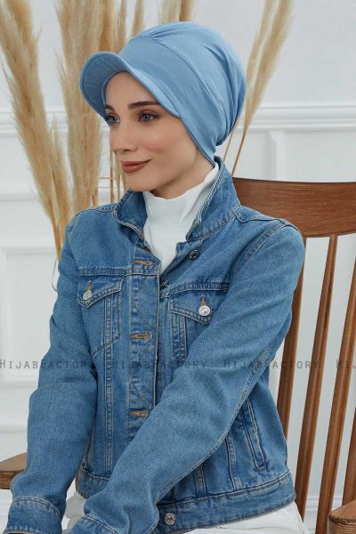 Sandra - Sky Blue Bomuld Turban