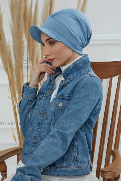 Sandra - Sky Blue Bomuld Turban