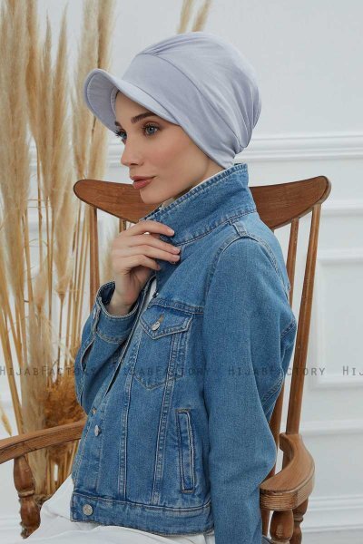 Sandra - Lysegrå Bomuld Turban