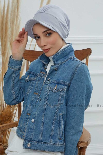 Sandra - Lysegrå Bomuld Turban