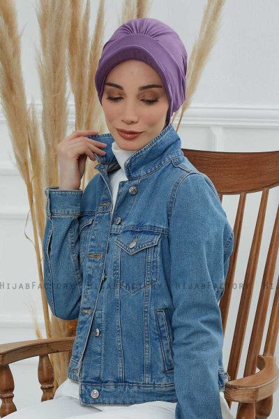 Sandra - Violet Bomuld Turban