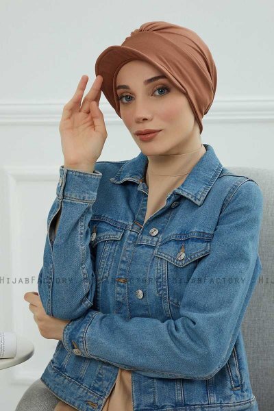 Sandra - Caramel Bomuld Turban