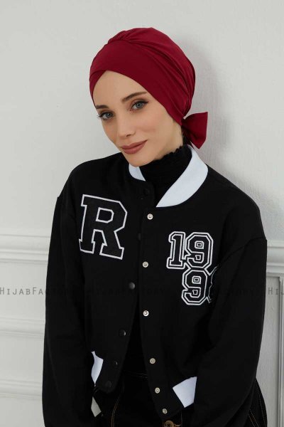 Ellie - Bordeaux Bomuld Turban