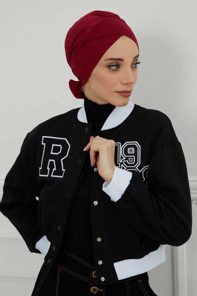 Ellie - Bordeaux Bomuld Turban