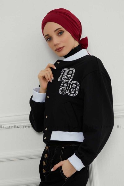 Ellie - Bordeaux Bomuld Turban